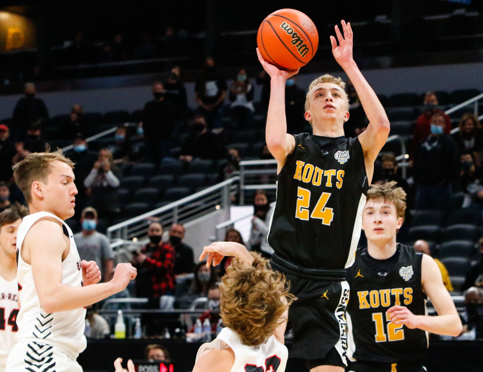 Gallery: Class A boys basketball state final: Kouts vs. Barr-Reeve